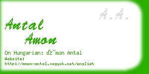 antal amon business card